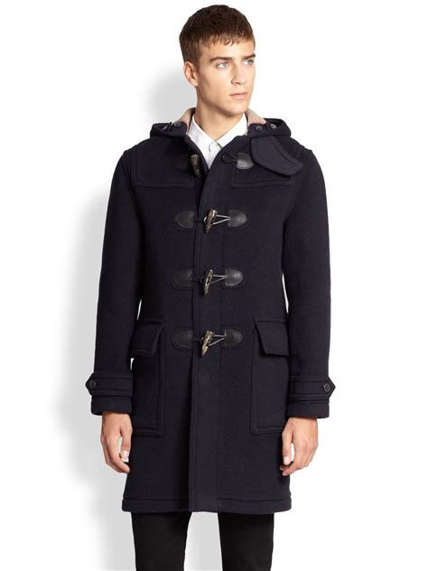 burberry mens duffle|Burberry duffle coat men's.